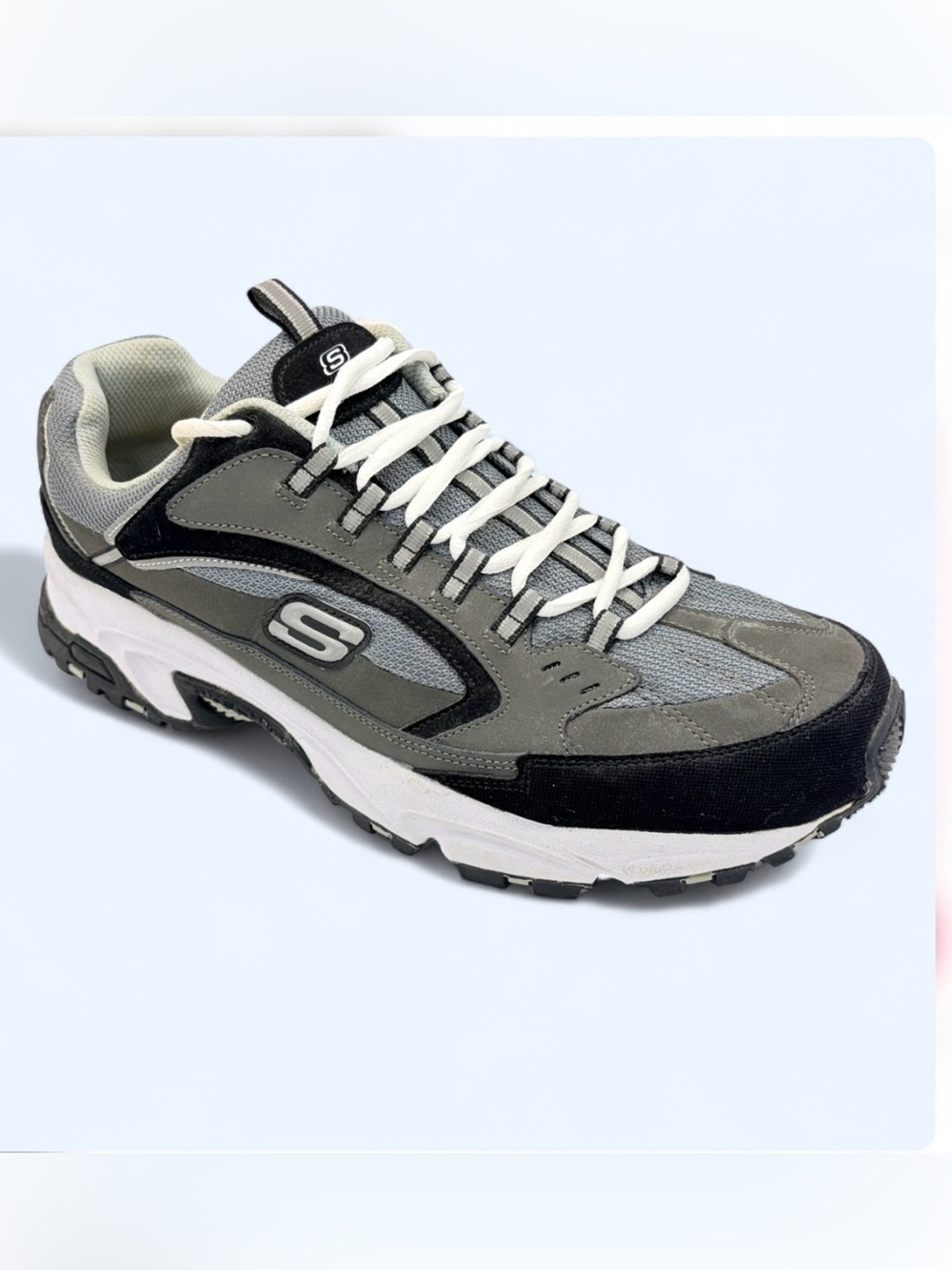 Skechers D'Lites Extra Wide Memory Foam Trail Shoes Mens 11.5 EW Wide Walking